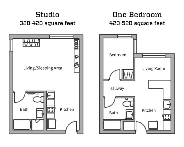 Graduate Village floor plans