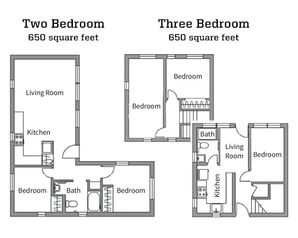 Moon Court floor plans