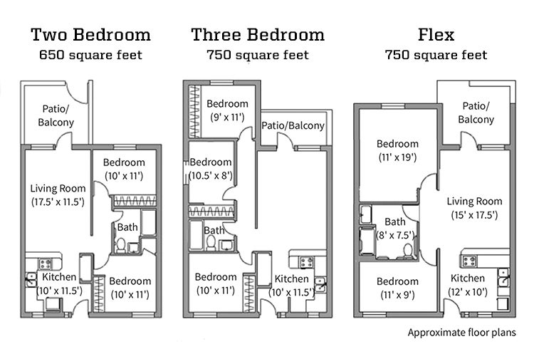 Spencer View floor plans