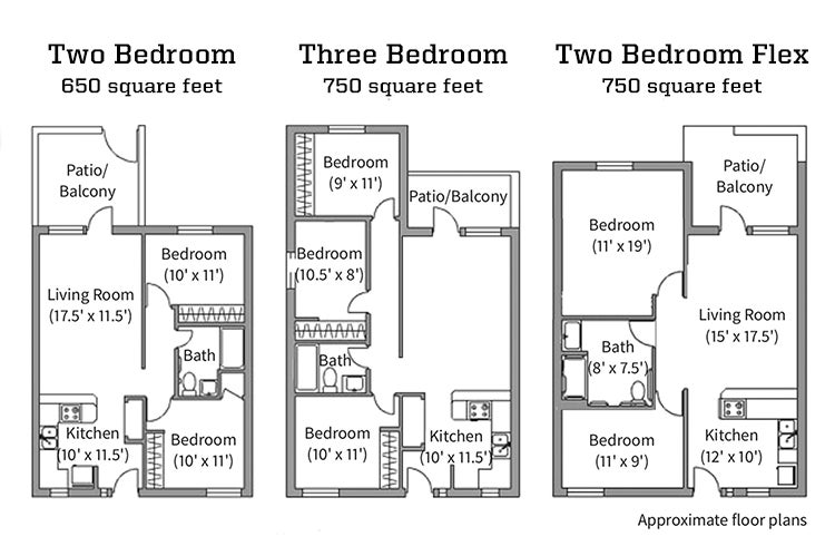 Spencer View Apartments floor plans